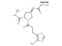 (4R)-4-(glycoloylamino)-N-methyl-1-[3-(4-methyl-1,3-thiazol-5-yl)propanoyl]-L-prolinamide