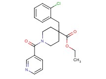 ethyl 4-(2-chlorobenzyl)-1-(3-pyridinylcarbonyl)-4-piperidinecarboxylate
