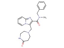 N-benzyl-N-methyl-3-[(5-oxo-1,4-diazepan-1-yl)methyl]imidazo[1,2-a]pyridine-2-carboxamide