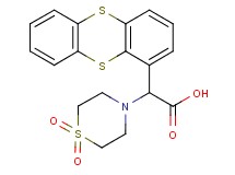 (1,1-dioxidothiomorpholin-4-yl)(thianthren-1-yl)acetic acid
