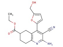 ethyl 2-amino-3-cyano-4-[5-(hydroxymethyl)-2-furyl]-5,6,7,8-tetrahydroquinoline-6-carboxylate