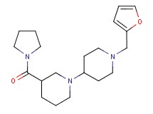 1'-(2-furylmethyl)-3-(pyrrolidin-1-ylcarbonyl)-1,4'-bipiperidine