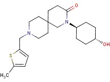 2-(trans-4-hydroxycyclohexyl)-9-[(5-methyl-2-thienyl)methyl]-2,9-diazaspiro[5.5]undecan-3-one