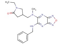 4-{[[6-(benzylamino)[1,2,5]oxadiazolo[3,4-b]pyrazin-5-yl](methyl)amino]methyl}-1-ethyl-2-pyrrolidinone