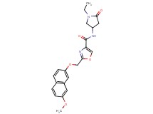 N-(1-ethyl-5-oxopyrrolidin-3-yl)-2-{[(7-methoxy-2-naphthyl)oxy]methyl}-1,3-oxazole-4-carboxamide