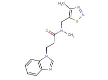3-(1H-benzimidazol-1-yl)-N-methyl-N-[(4-methyl-1,2,3-thiadiazol-5-yl)methyl]propanamide