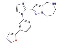 2-{1-[3-(1,3-oxazol-5-yl)phenyl]-1H-imidazol-2-yl}-5,6,7,8-tetrahydro-4H-pyrazolo[1,5-a][1,4]diazepine
