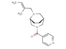 (1R*,5R*)-3-isonicotinoyl-6-[(2E)-2-methyl-2-buten-1-yl]-3,6-diazabicyclo[3.2.2]nonane