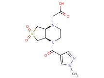 [(4aR*,7aS*)-4-[(1-methyl-1H-pyrazol-4-yl)carbonyl]-6,6-dioxidohexahydrothieno[3,4-b]pyrazin-1(2H)-yl]acetic acid