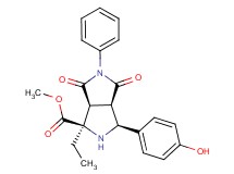 methyl (1R*,3S*,3aR*,6aS*)-1-ethyl-3-(4-hydroxyphenyl)-4,6-dioxo-5-phenyloctahydropyrrolo[3,4-c]pyrrole-1-carboxylate