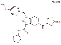 N-cyclopentyl-1-(4-methoxybenzyl)-5-{[(4R)-2-oxo-1,3-thiazolidin-4-yl]carbonyl}-4,5,6,7-tetrahydro-1H-pyrazolo[4,3-c]pyridine-3-carboxamide