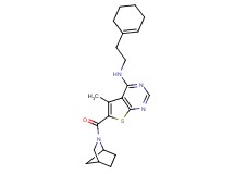 6-(2-azabicyclo[2.2.1]hept-2-ylcarbonyl)-N-[2-(1-cyclohexen-1-yl)ethyl]-5-methylthieno[2,3-d]pyrimidin-4-amine
