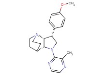 (3R*,3aR*,7aR*)-3-(4-methoxyphenyl)-1-(3-methylpyrazin-2-yl)octahydro-4,7-ethanopyrrolo[3,2-b]pyridine
