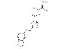 N-[(1R)-2-amino-1-methyl-2-oxoethyl]-2-[(1,3-benzodioxol-5-yloxy)methyl]-1,3-oxazole-4-carboxamide