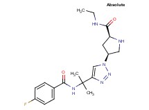 (4S)-N-ethyl-4-(4-{1-[(4-fluorobenzoyl)amino]-1-methylethyl}-1H-1,2,3-triazol-1-yl)-L-prolinamide