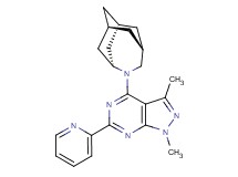(1R*,3s,6r,8S*)-4-(1,3-dimethyl-6-pyridin-2-yl-1H-pyrazolo[3,4-d]pyrimidin-4-yl)-4-azatricyclo[4.3.1.1~3,8~]undecane
