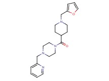 1-{[1-(2-furylmethyl)-4-piperidinyl]carbonyl}-4-(2-pyridinylmethyl)piperazine