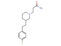 3-{3-[2-(4-fluorophenyl)ethyl]-1-piperidinyl}propanamide