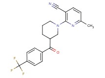 6-methyl-2-{3-[4-(trifluoromethyl)benzoyl]piperidin-1-yl}nicotinonitrile
