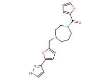 1-(2-furoyl)-4-{[5-(1H-pyrazol-3-yl)-2-furyl]methyl}-1,4-diazepane