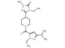 4-ethyl-5-{1-[(1-ethyl-3-isopropyl-1H-pyrazol-5-yl)carbonyl]piperidin-4-yl}-2-methyl-2,4-dihydro-3H-1,2,4-triazol-3-one