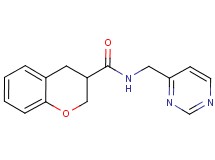 N-(pyrimidin-4-ylmethyl)chromane-3-carboxamide
