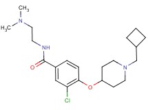 3-chloro-4-{[1-(cyclobutylmethyl)piperidin-4-yl]oxy}-N-[2-(dimethylamino)ethyl]benzamide