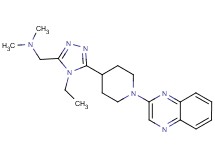 1-[4-ethyl-5-(1-quinoxalin-2-ylpiperidin-4-yl)-4H-1,2,4-triazol-3-yl]-N,N-dimethylmethanamine
