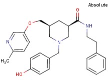 (3R,5S)-1-(4-hydroxybenzyl)-5-{[(6-methyl-3-pyridinyl)oxy]methyl}-N-(2-phenylethyl)-3-piperidinecarboxamide