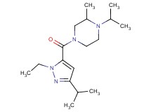 4-[(1-ethyl-3-isopropyl-1H-pyrazol-5-yl)carbonyl]-1-isopropyl-2-methylpiperazine