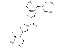 N-(1-{4-[(diethylamino)methyl]-5-ethyl-2-furoyl}pyrrolidin-3-yl)-N-ethylacetamide