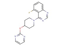 5-fluoro-4-[4-(pyrimidin-2-yloxy)piperidin-1-yl]quinazoline