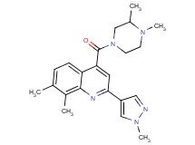 4-[(3,4-dimethylpiperazin-1-yl)carbonyl]-7,8-dimethyl-2-(1-methyl-1H-pyrazol-4-yl)quinoline