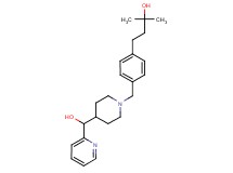 4-[4-({4-[hydroxy(2-pyridinyl)methyl]-1-piperidinyl}methyl)phenyl]-2-methyl-2-butanol