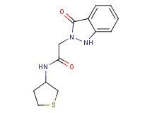 2-(3-oxo-1,3-dihydro-2H-indazol-2-yl)-N-(tetrahydro-3-thienyl)acetamide