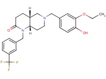 (4aR*,8aS*)-6-(3-ethoxy-4-hydroxybenzyl)-1-[3-(trifluoromethyl)benzyl]octahydro-1,6-naphthyridin-2(1H)-one