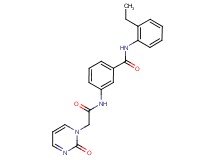 N-(2-ethylphenyl)-3-{[(2-oxopyrimidin-1(2H)-yl)acetyl]amino}benzamide