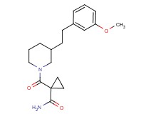 1-({3-[2-(3-methoxyphenyl)ethyl]-1-piperidinyl}carbonyl)cyclopropanecarboxamide