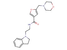 N-[2-(2,3-dihydro-1H-indol-1-yl)ethyl]-5-(4-morpholinylmethyl)-3-furamide