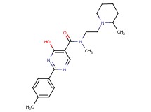 4-hydroxy-N-methyl-2-(4-methylphenyl)-N-[2-(2-methylpiperidin-1-yl)ethyl]pyrimidine-5-carboxamide