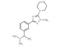 N,N-dimethyl-1-[3-(1-methyl-5-piperidin-1-yl-1H-1,2,4-triazol-3-yl)phenyl]ethanamine
