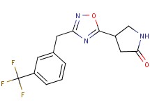 4-{3-[3-(trifluoromethyl)benzyl]-1,2,4-oxadiazol-5-yl}-2-pyrrolidinone