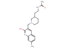 N-(2-{1-[(2-hydroxy-7-methylquinolin-3-yl)methyl]piperidin-3-yl}ethyl)acetamide