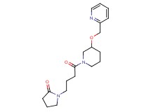 1-{4-oxo-4-[3-(2-pyridinylmethoxy)-1-piperidinyl]butyl}-2-pyrrolidinone