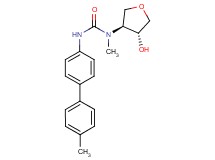 N-[(3S*,4R*)-4-hydroxytetrahydrofuran-3-yl]-N-methyl-N'-(4'-methylbiphenyl-4-yl)urea
