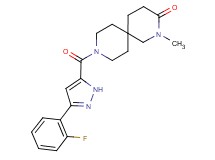 9-{[3-(2-fluorophenyl)-1H-pyrazol-5-yl]carbonyl}-2-methyl-2,9-diazaspiro[5.5]undecan-3-one