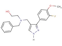 2-(benzyl{[3-(3-fluoro-4-methoxyphenyl)-1H-pyrazol-4-yl]methyl}amino)ethanol