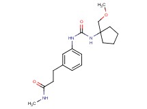3-{3-[({[1-(methoxymethyl)cyclopentyl]amino}carbonyl)amino]phenyl}-N-methylpropanamide