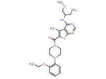 6-{[4-(2-ethoxyphenyl)-1-piperazinyl]carbonyl}-N-[1-(methoxymethyl)propyl]-5-methylthieno[2,3-d]pyrimidin-4-amine
