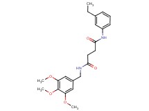 N-(3-ethylphenyl)-N'-(3,4,5-trimethoxybenzyl)succinamide